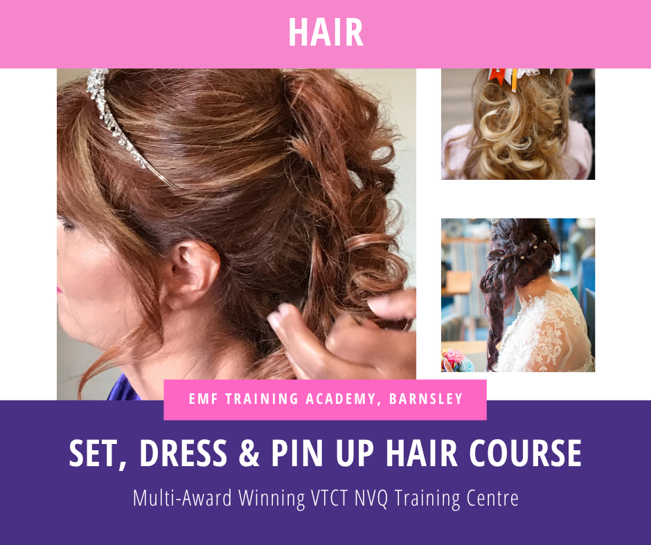 SET/DRESS & PIN UP HAIR COURSE (1 Day Course)(10am-4pm)