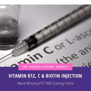 VITAMIN B12, VITAMIN C, BIOTIN, & VITAMIN D INJECTIONS COURSE (10am-2pm) (Morning) Inc FREE Prof Kit
