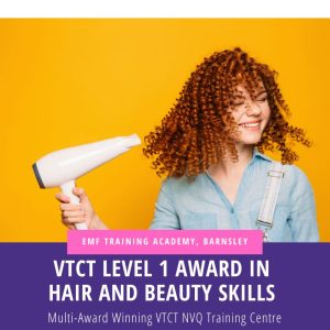 VTCT Level 1 Award in Hair and Beauty Skills (VRQ) (10am-4pm)