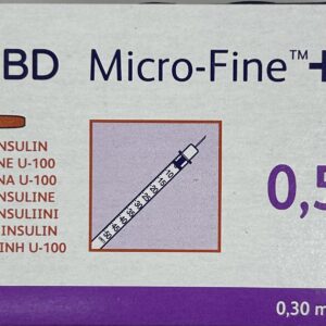 Needle & Syringe-BD Micro-Fine 0.3mm 30G 8mm x10 (Orange)