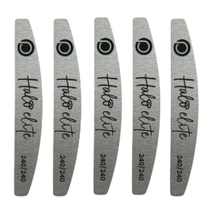N1185-Halo Elite Half-Moon Zebra Files 240/240 - 5 pack
