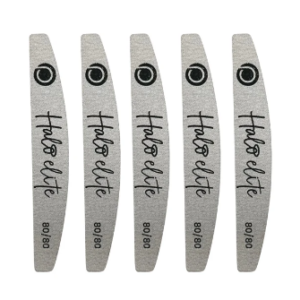 N1182-Halo Elite Half-Moon Zebra Files 80/80 - 5 pack